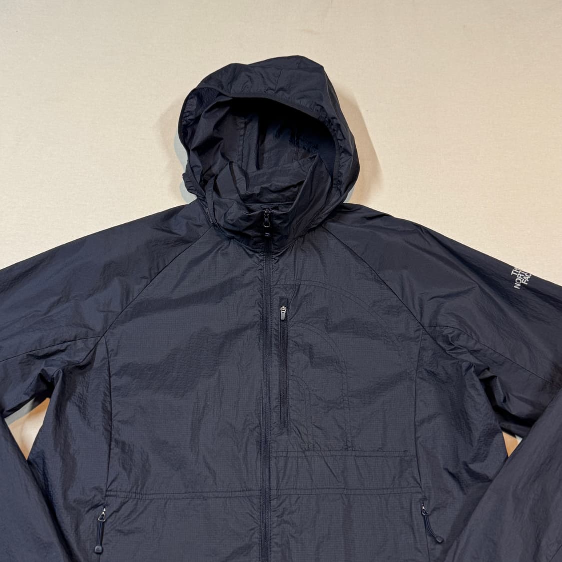 XL) 노스페이스 후드 얇은 바람막이 네이비 상품이미지2