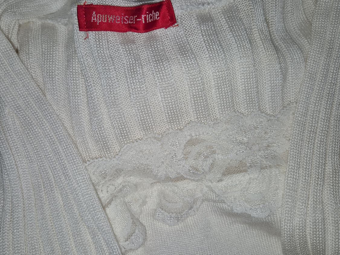 Vintage 04 lace rib knit top 상품이미지2