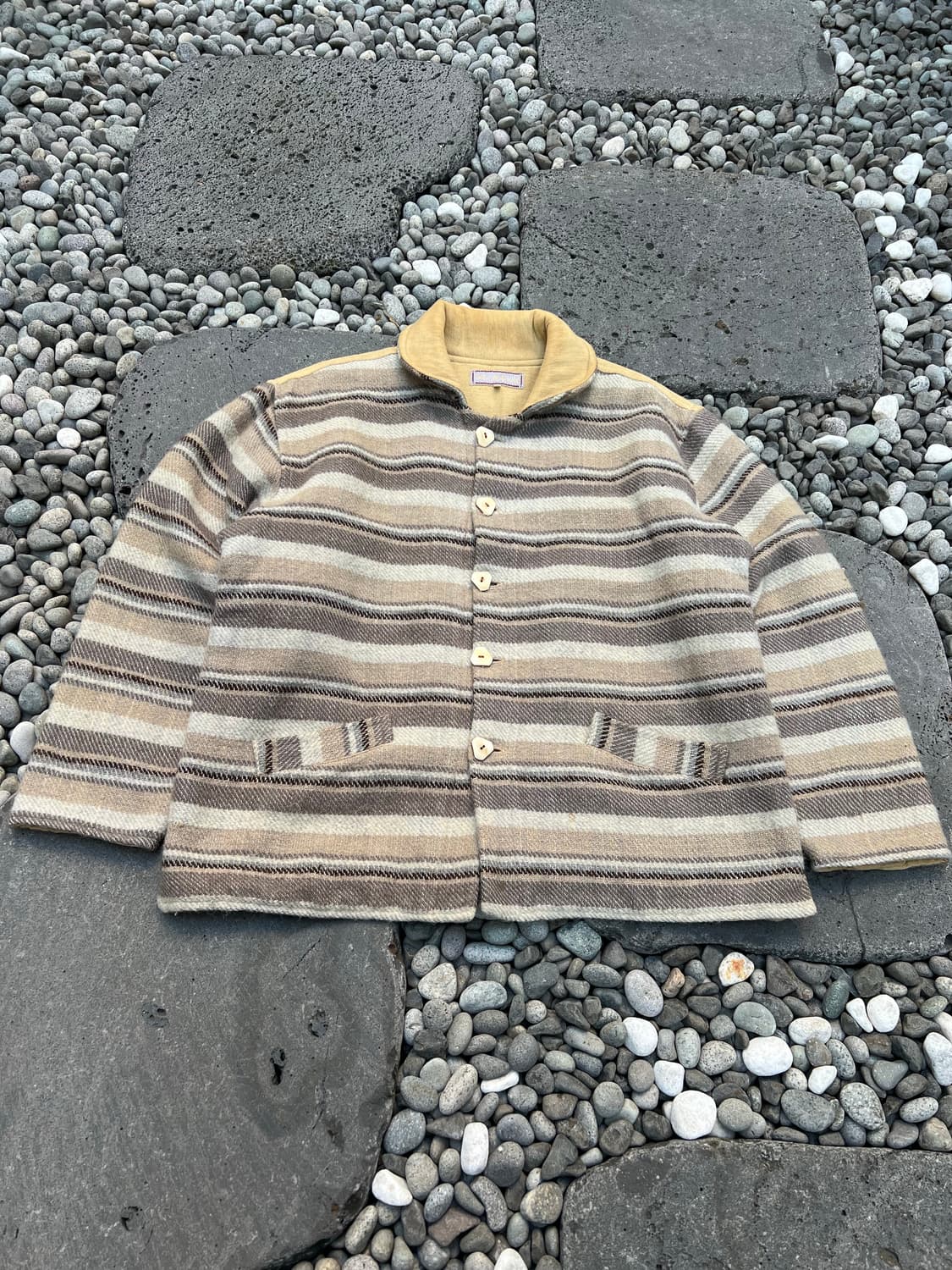 VINTAGE NATURALLY KOMODO 핸드메이드 우븐울자켓 상품이미지1