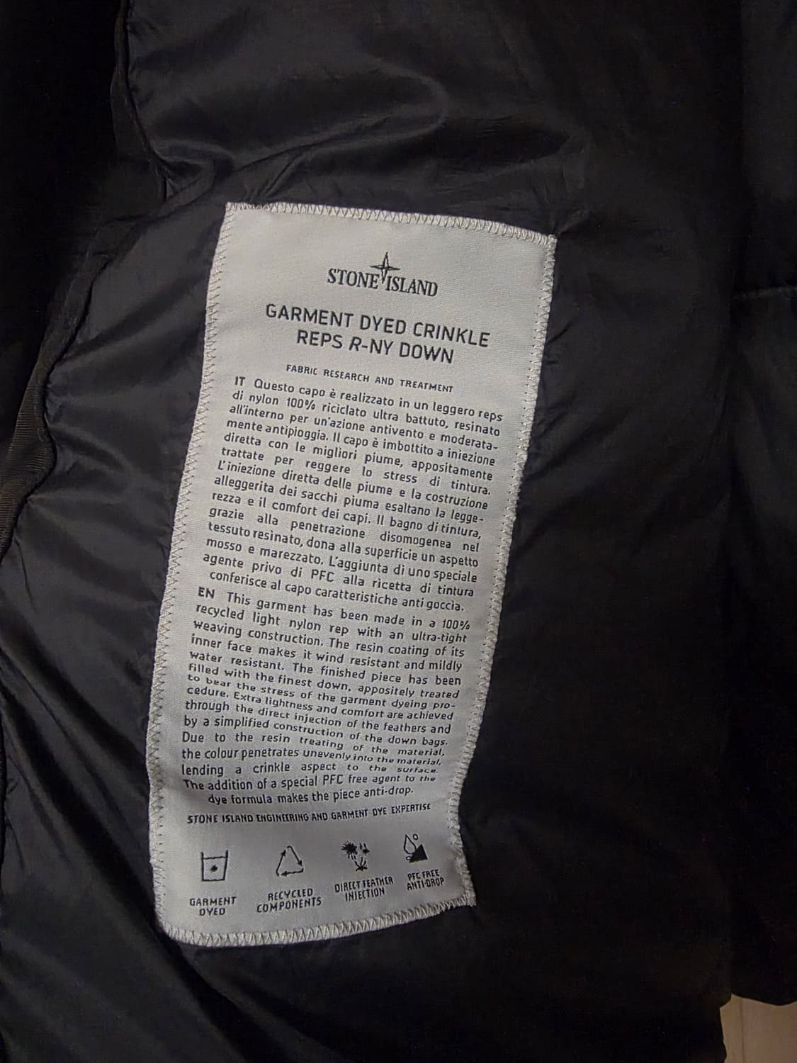 [24FW] 스톤아일랜드 크링클랩스 후드 패딩 L사이즈 상품이미지7