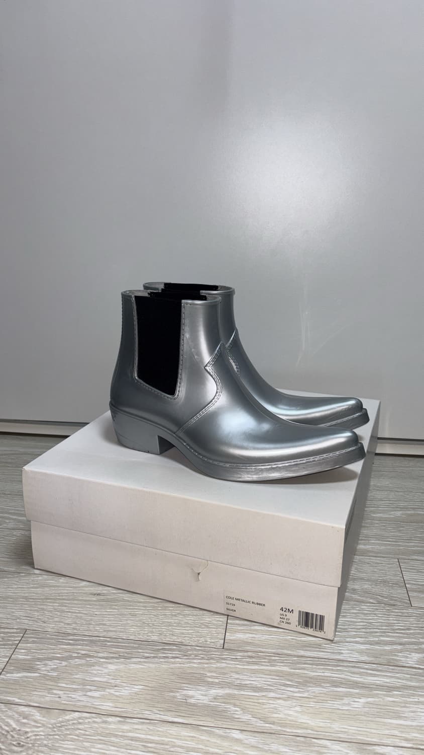 라프시몬스 캘빈클라인 205w39nyc 러버 레인 부츠 실 버 42 상품이미지1