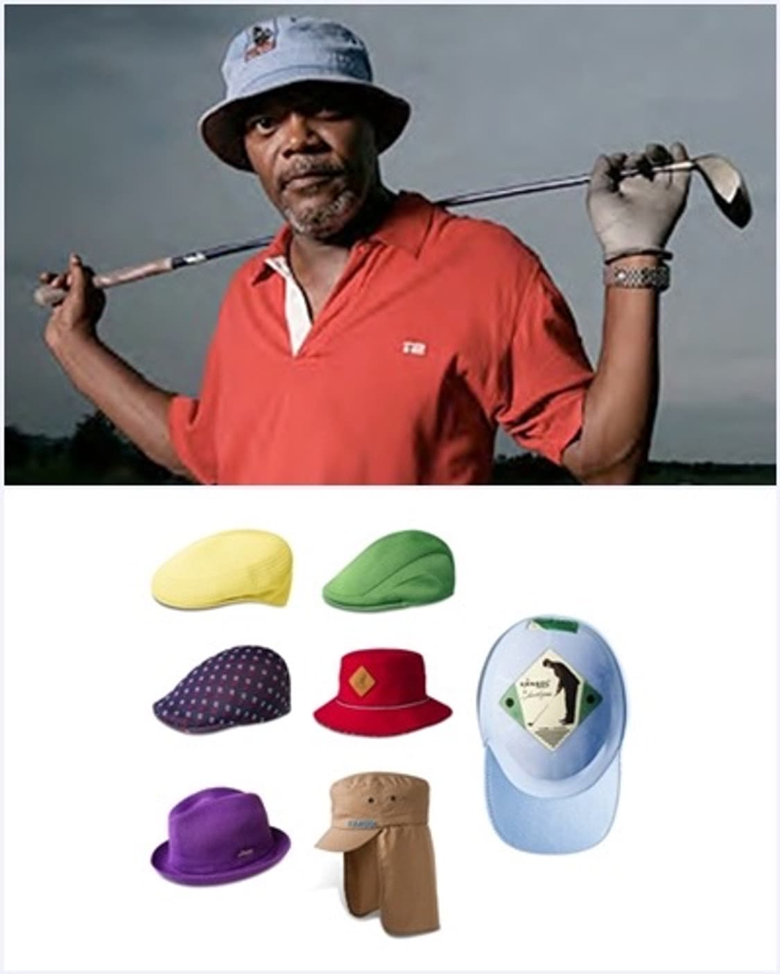 Kangol golf X Samuel L Jackson 헌팅캡 상품이미지1