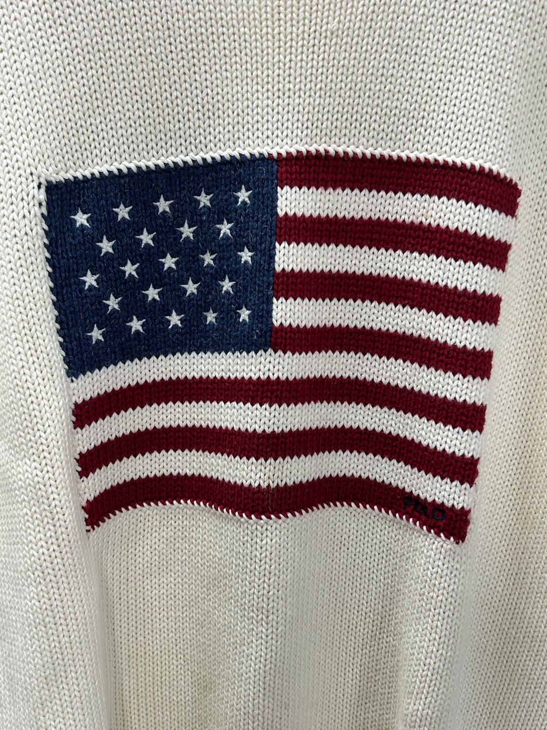 90's Polo American flag knit [XL] 상품이미지2