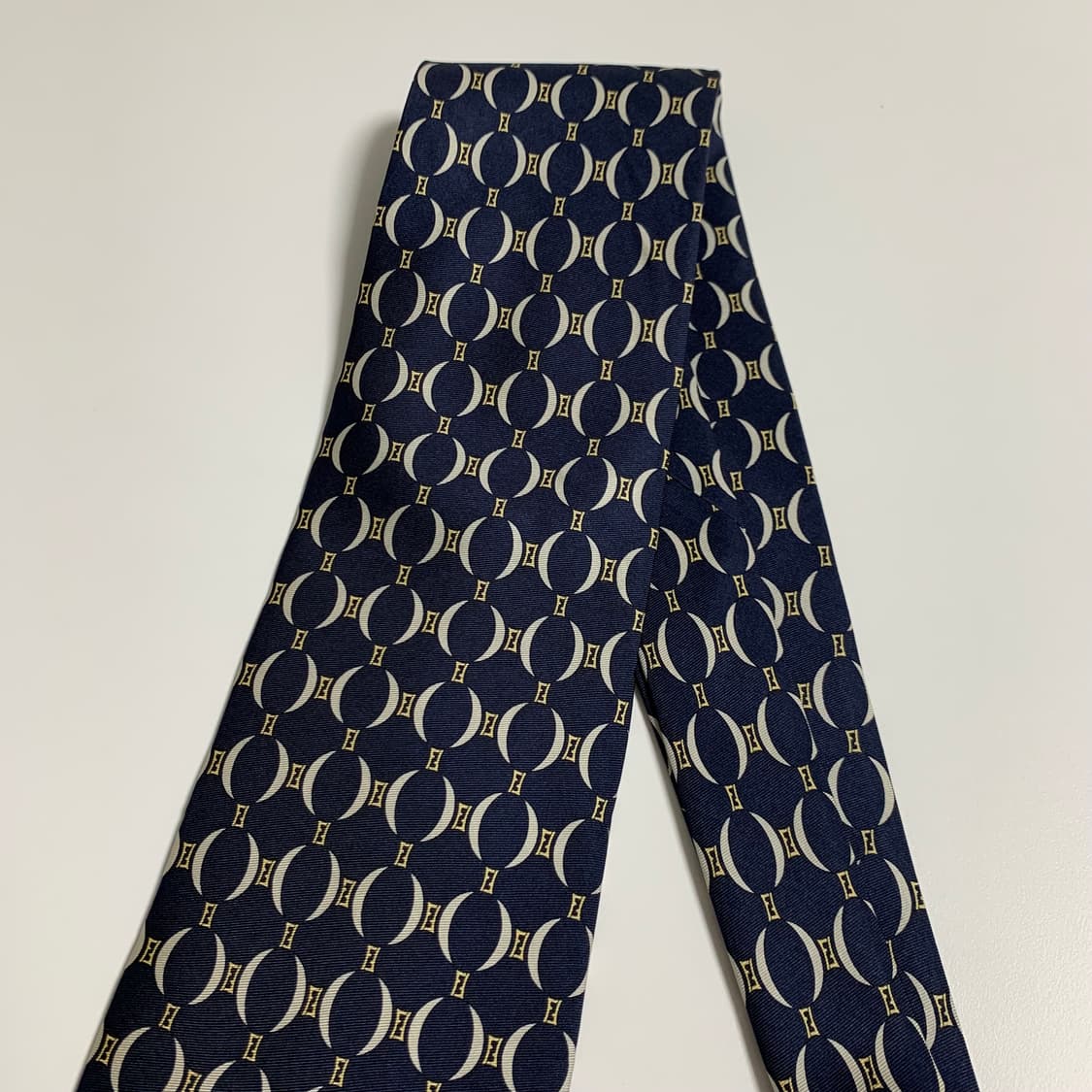 펜디(FENDI) FF모노그램 명품넥타이 네이비컬러 최상급 9.6cm 상품이미지9