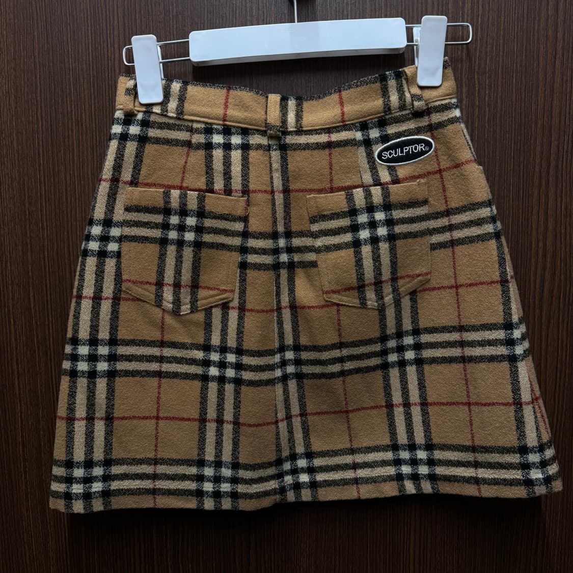 스컬프터 체크치마 스커트 상품이미지3