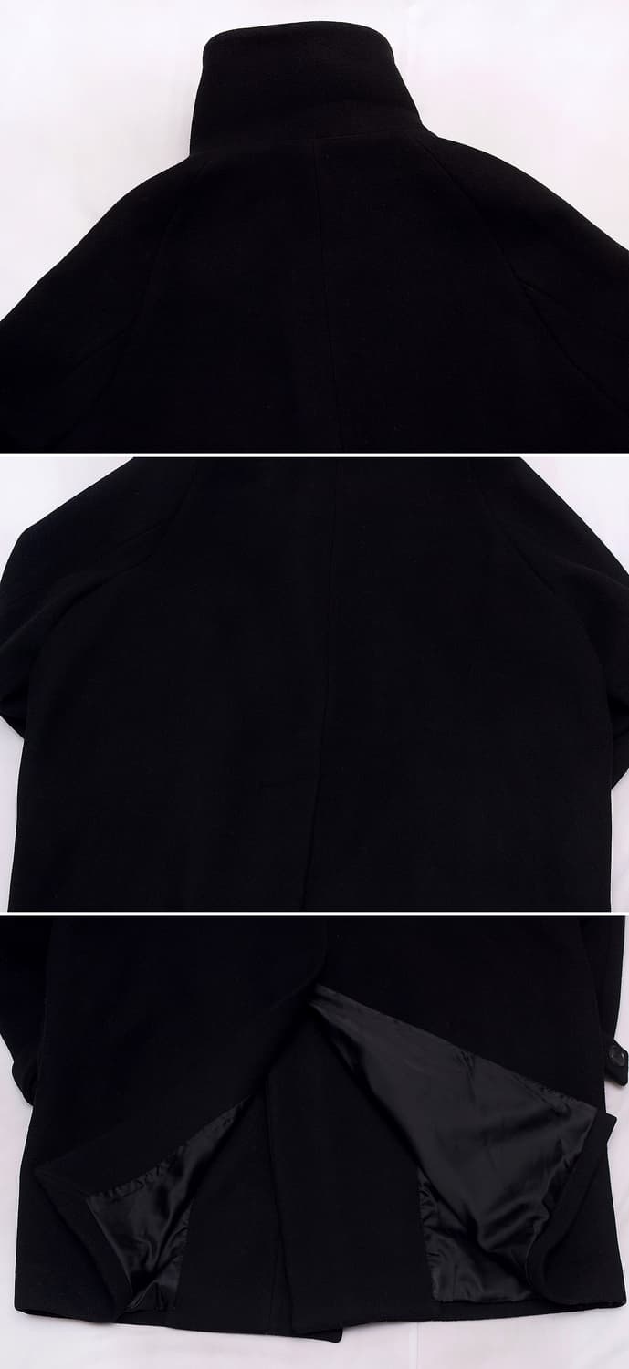 시스템 옴므 울캐시미어 집업 하이넥 더플 오버 코트 (100-105) 상품이미지5