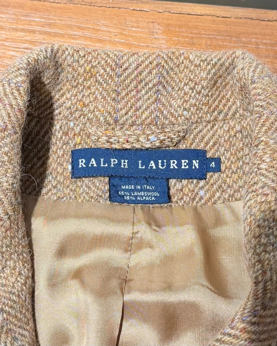 랄프로렌 베이지 램스울 앨보우 스웨이드 패치 자켓 상품이미지7