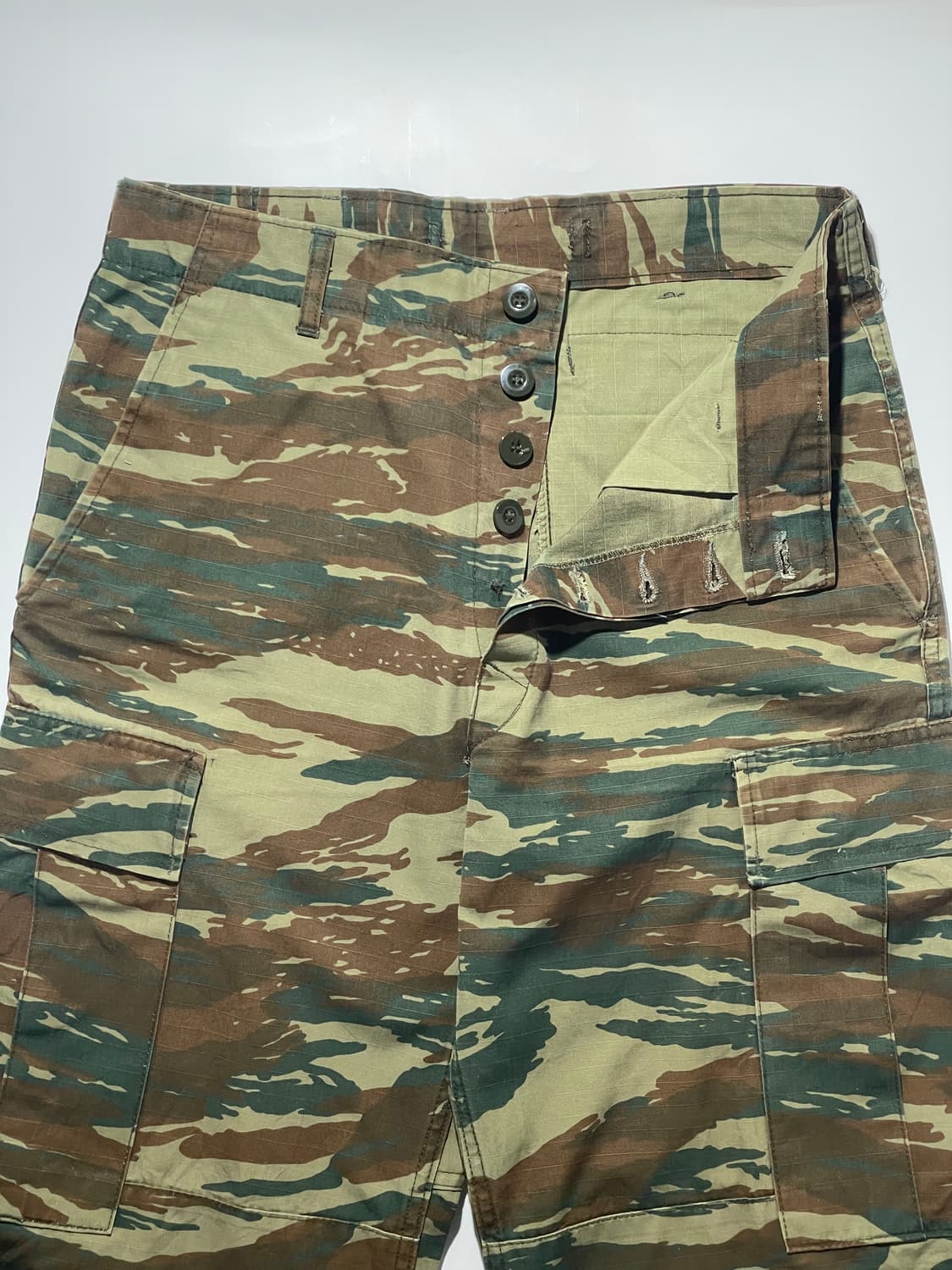 80s Greek Army Lizard Camo Pants 상품이미지3