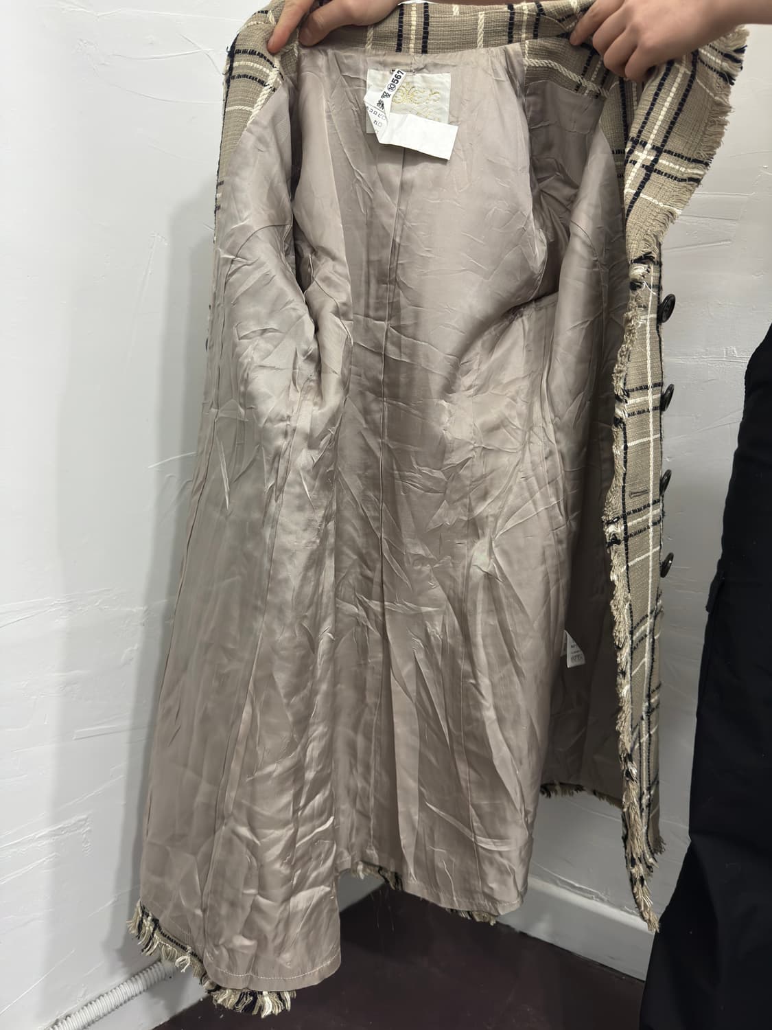 grace class check button jacket 상품이미지7