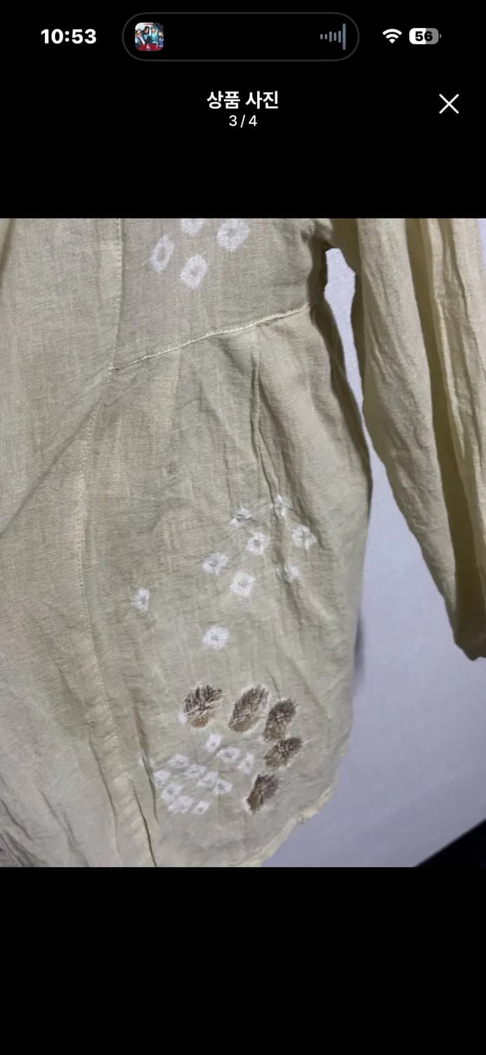 빈티지 타이다이 린넨 셔츠 상품이미지3