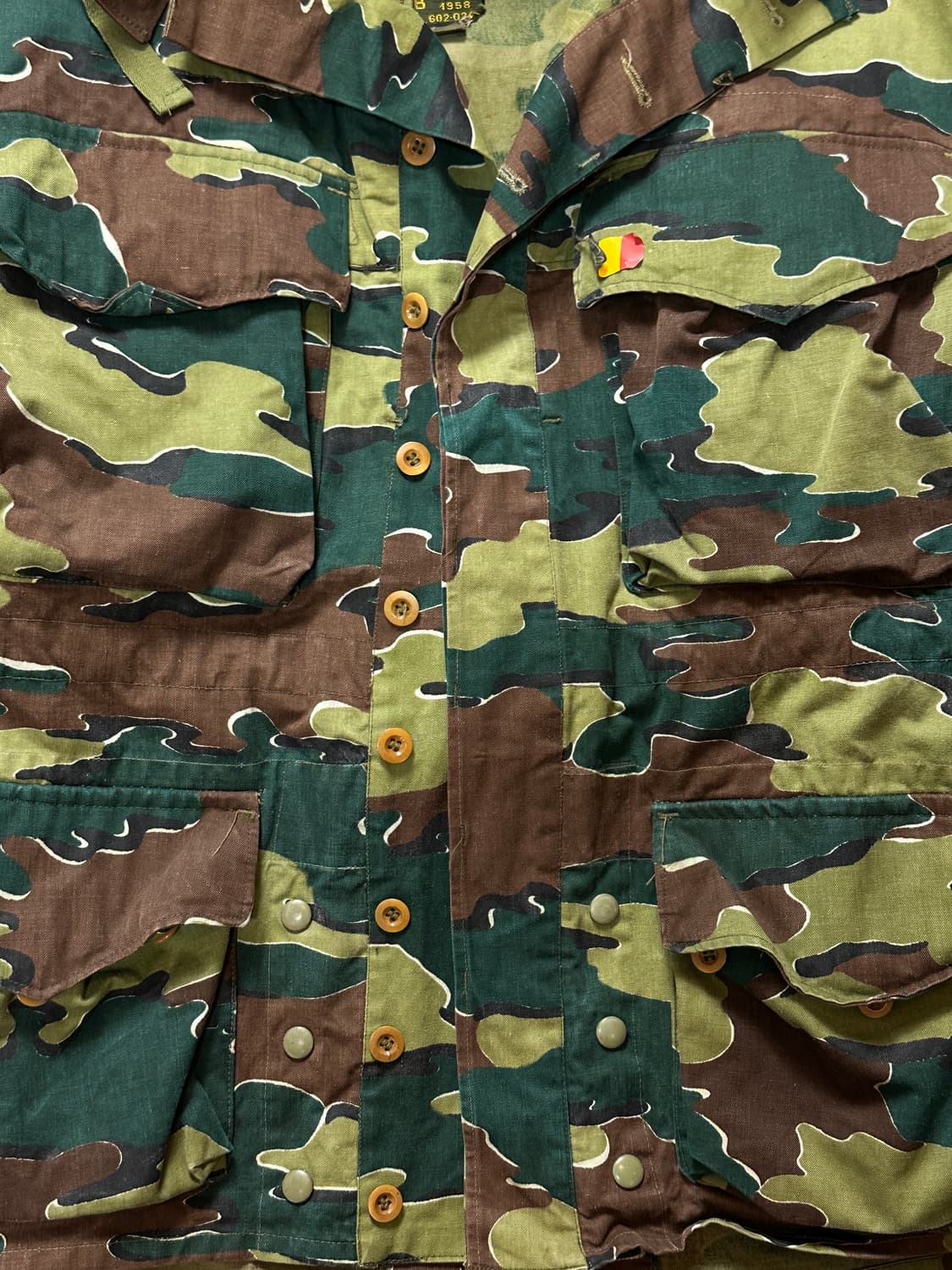 50's 벨기에 밀리터리 카모 필드 자켓 M65 파카 상품이미지8