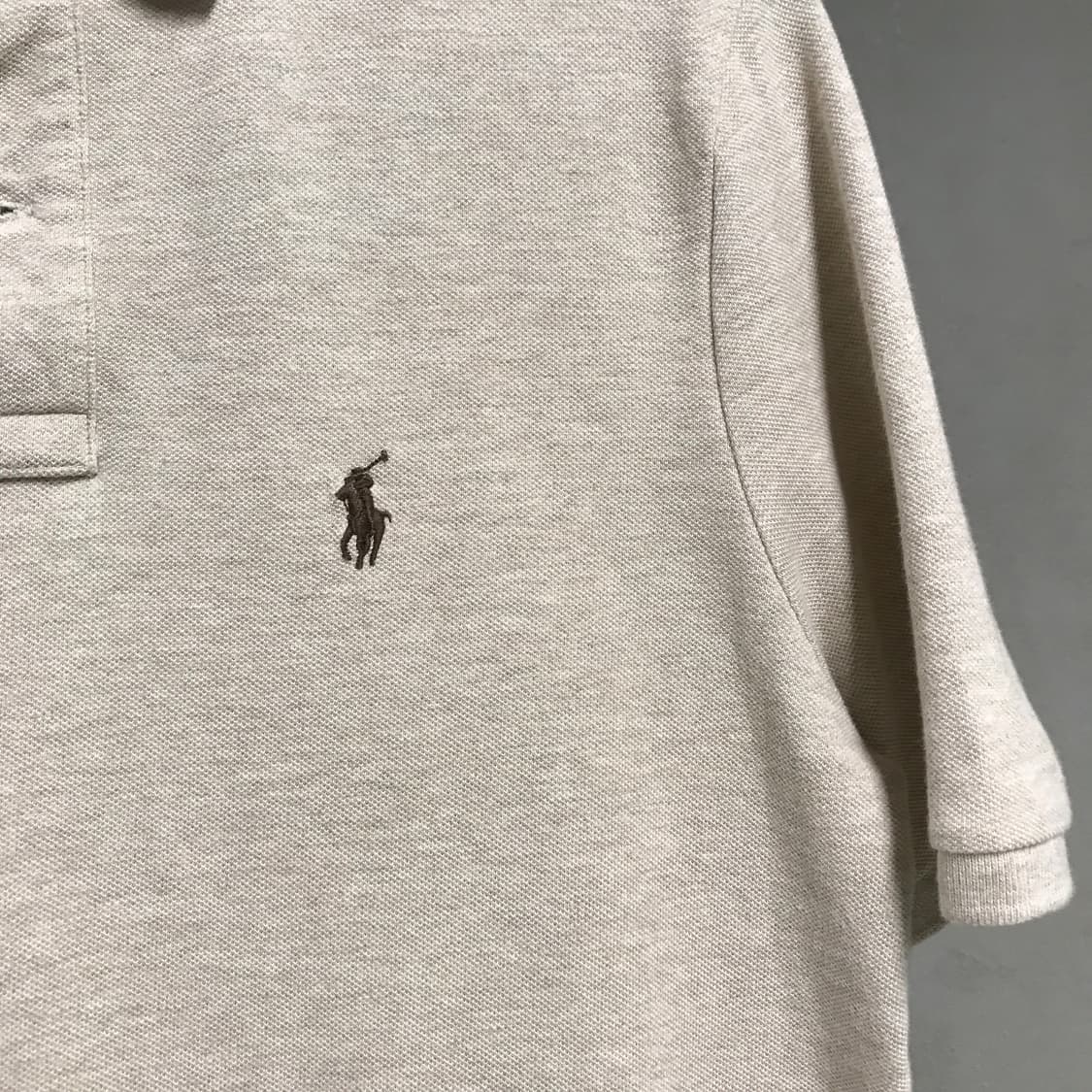 폴로 랄프로렌 QR PK 반팔 카라티 베이지 S 상품이미지4