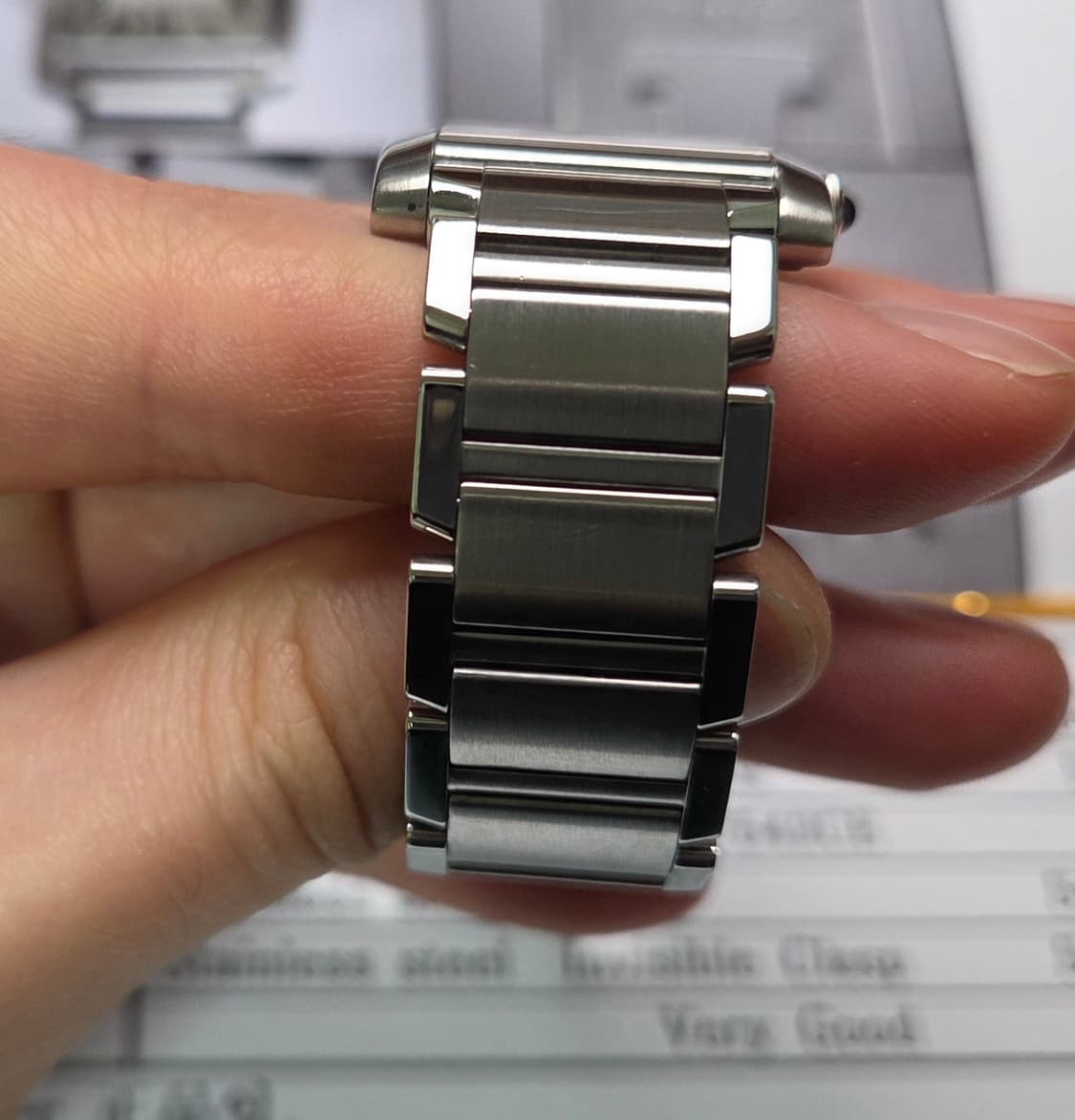 까르띠에 프랑세즈 탱크 2465 올스틸 중형 쿼츠 브레이슬릿 ver. ( 상품이미지6