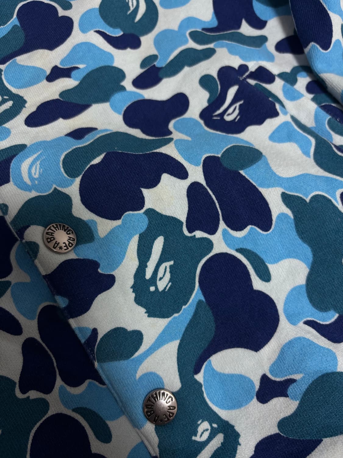 베이프 블루카모 블루종 자켓 M 상품이미지5