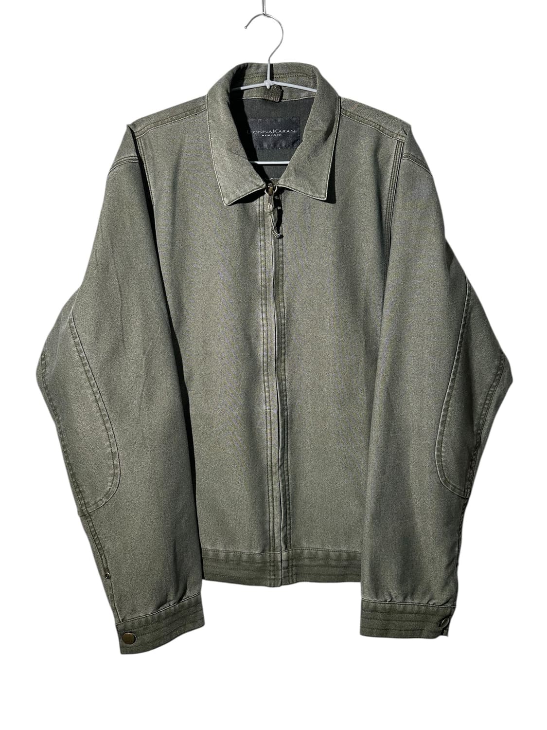 donna karan 그린 코튼 블루종 자켓 상품이미지1