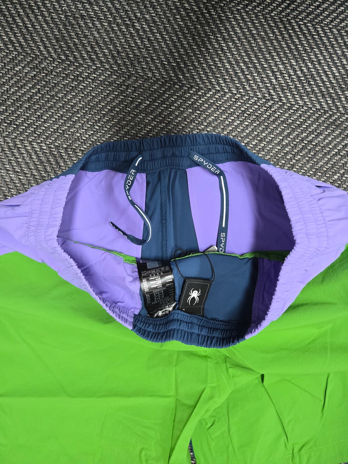 스파이더 컬러블록 우븐 반바지 상품이미지4