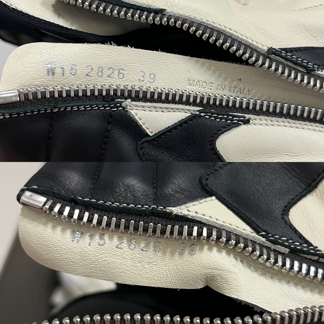 릭오웬스 15FW 지오바스켓 모노크롬 LPO 밀크 블랙 상품이미지10