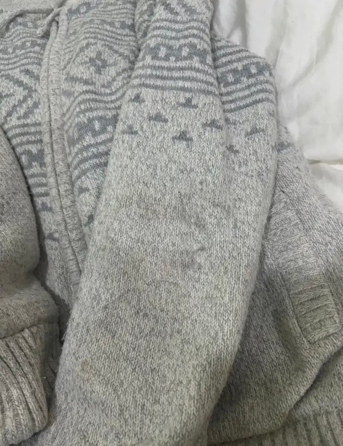 시즌오프!!)) 빈티지 모리 노르딕 니트 누빔 집업 상품이미지2