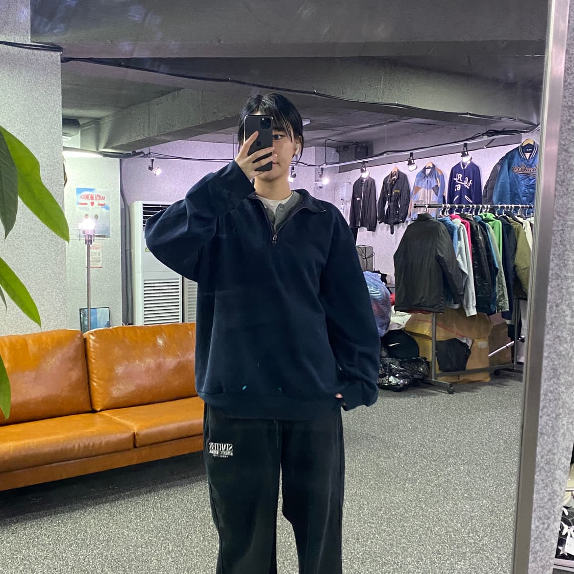 폴로 신형 차콜 반집업 맨투맨 B3220 상품이미지1