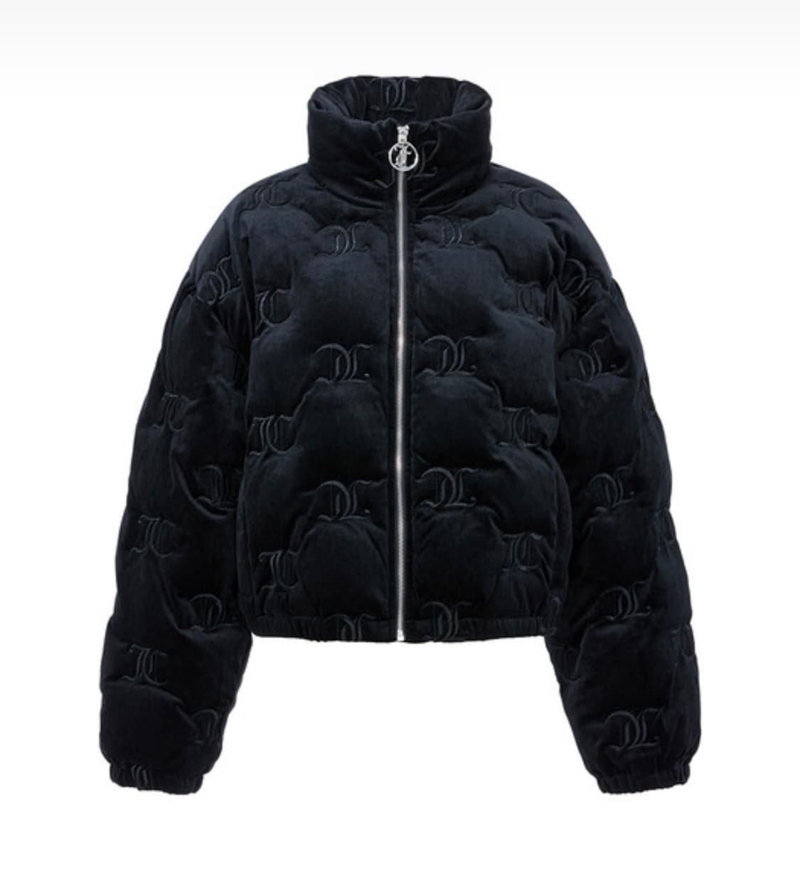 쥬시꾸뛰르 모노그램 벨루어 숏 푸퍼 자켓 패딩 y2k 갸루 상품이미지1