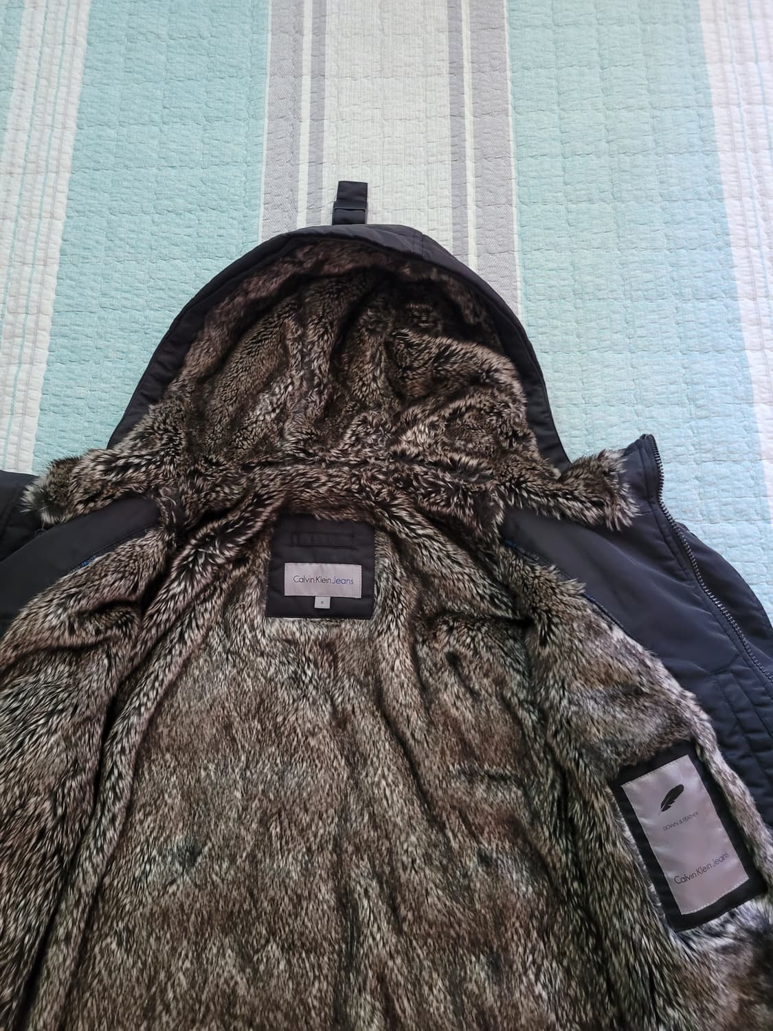 캘빈클라인진 Calvin Klein jean. 덕다운패딩코트 95사이즈 상품이미지5