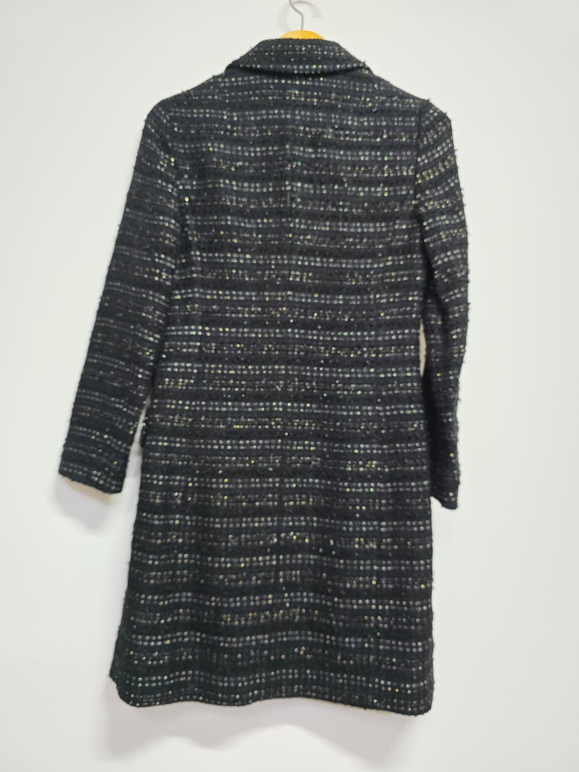 it MICHAA 트위드 블랙 롱 코트 상품이미지4