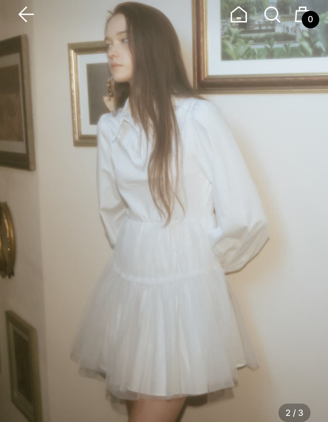 더티스 쉬폰 셔츠원피스 상품이미지2