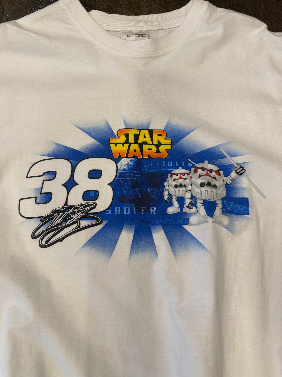 00s Hase 스타워즈 NASCAR 프린팅 반팔티 XL 상품이미지3