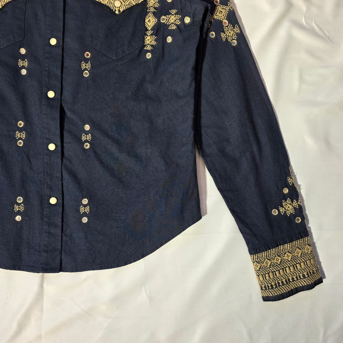 [M]데님앤서플라이 랄프로렌 자수 패턴 웨스턴 셔츠 상품이미지4