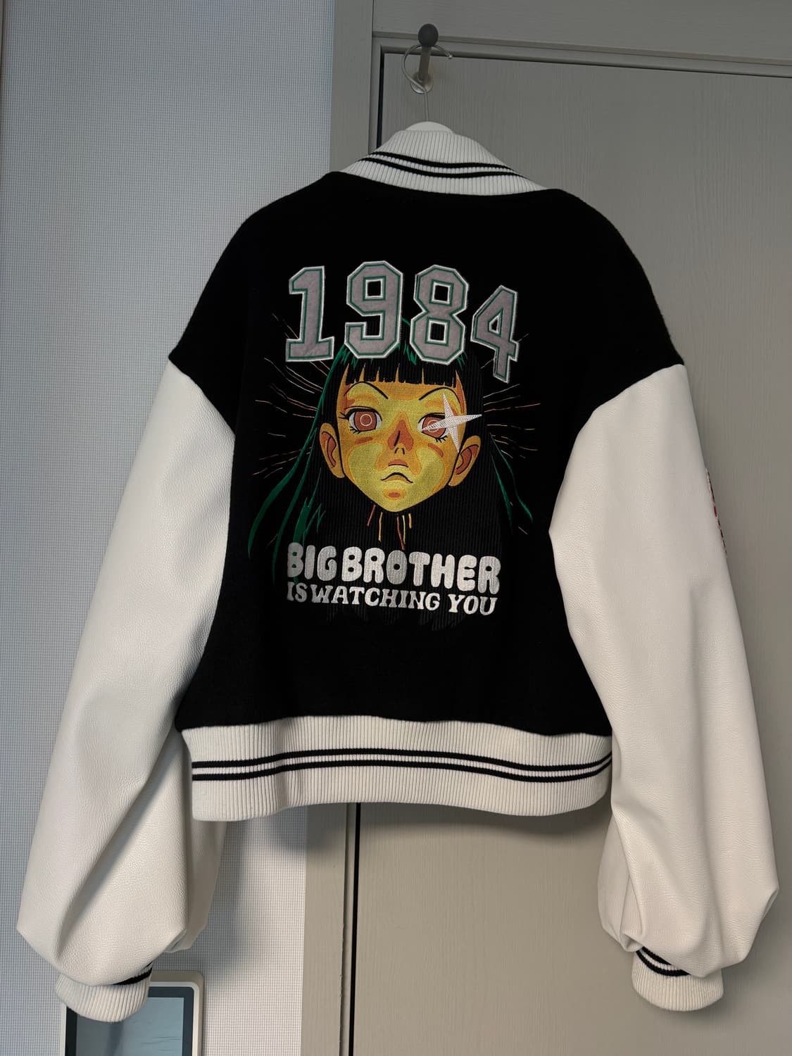 선데이오프클럽 1984 short quilted varsity jacke 상품이미지1