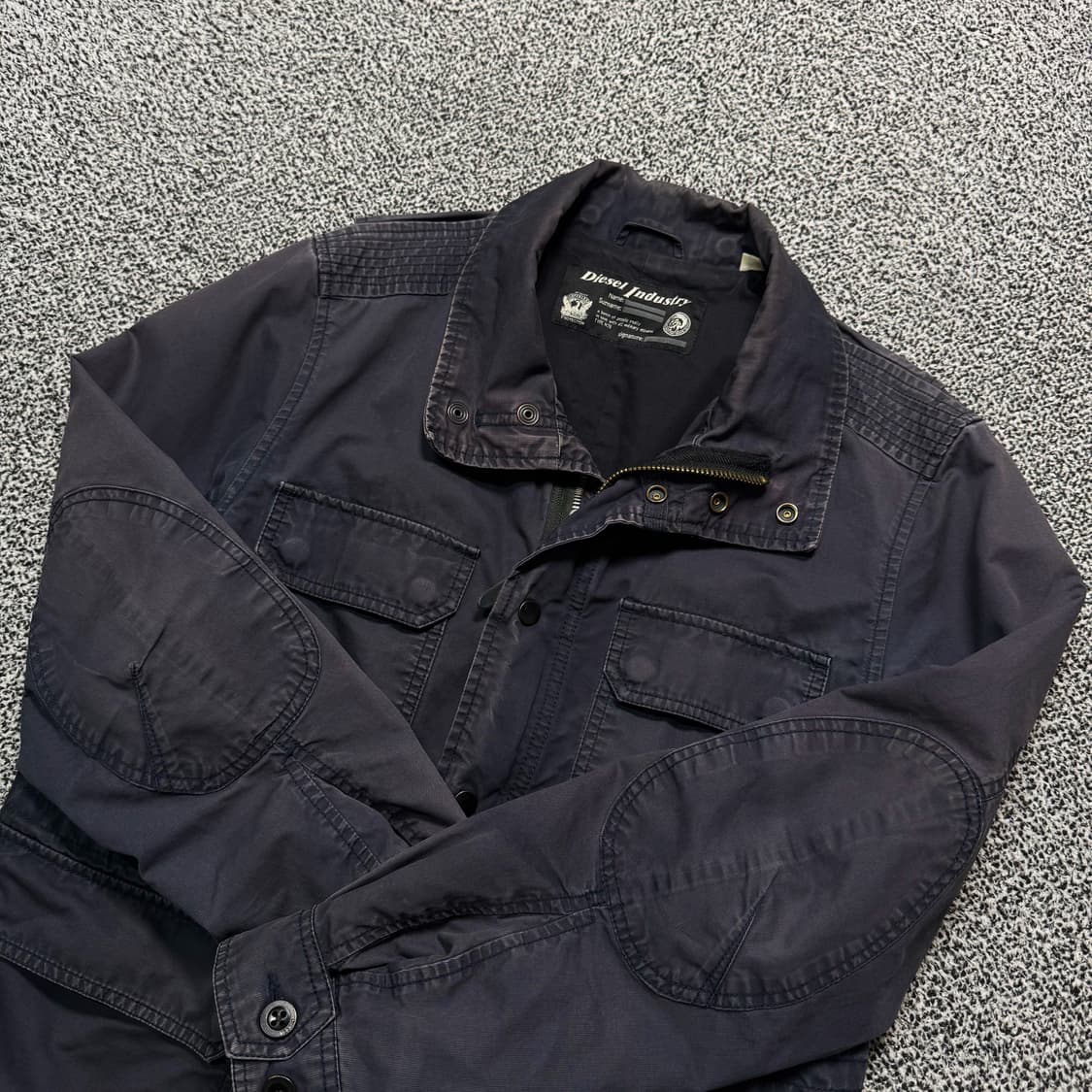 Name : 디젤 엘보우패치 집업 버튼 빈티지데미지 자켓 :)  상품이미지2