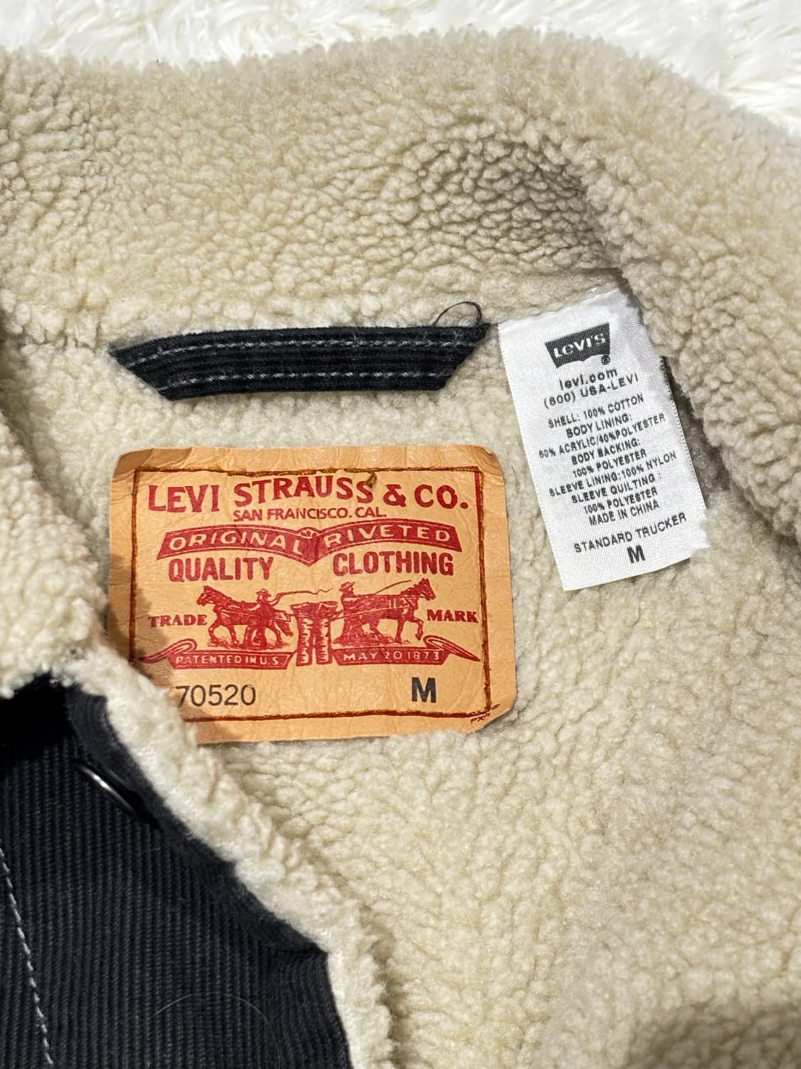 리바이스 블랙 양털 코듀로이 자켓 상품이미지6