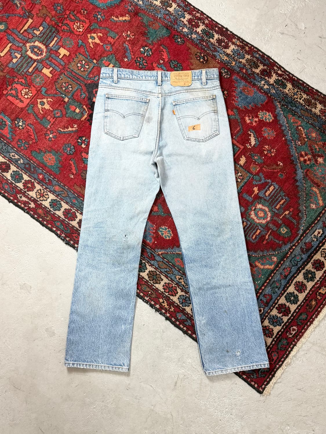 80's USA Made 빈티지 리바이스 517 오렌지탭 부츠컷 그런지 상품이미지4