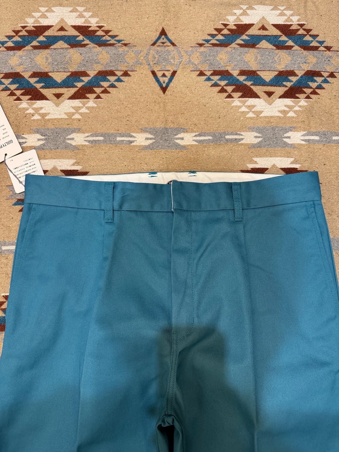 [L][32] 와코마리아 x 디키즈 원턱 워크팬츠 블루  상품이미지2