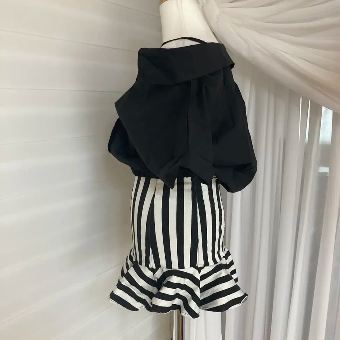 머메이드 스커트, 오프숄더 블라우스 상품이미지3