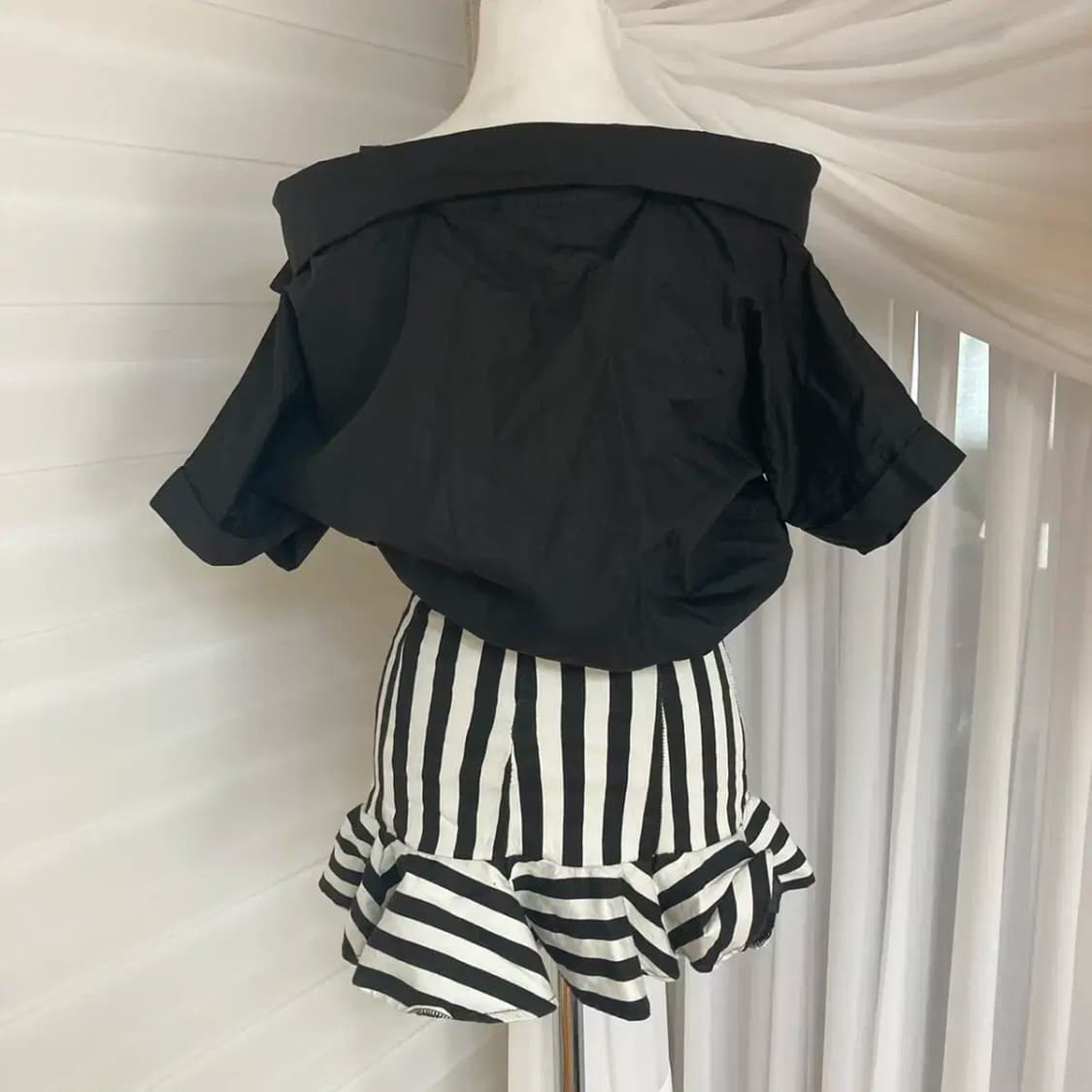 머메이드 스커트, 오프숄더 블라우스 상품이미지4