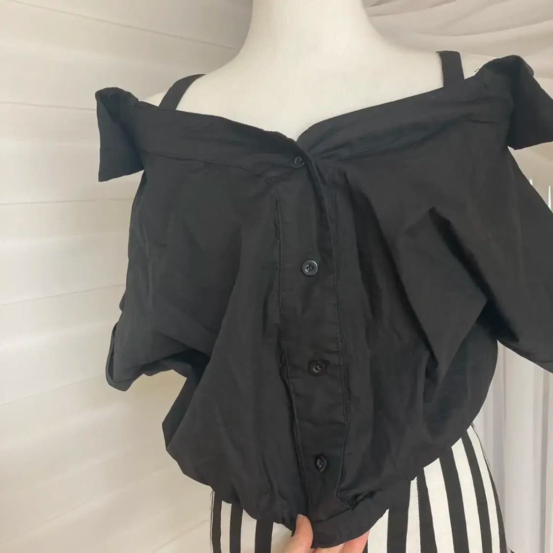 머메이드 스커트, 오프숄더 블라우스 상품이미지6