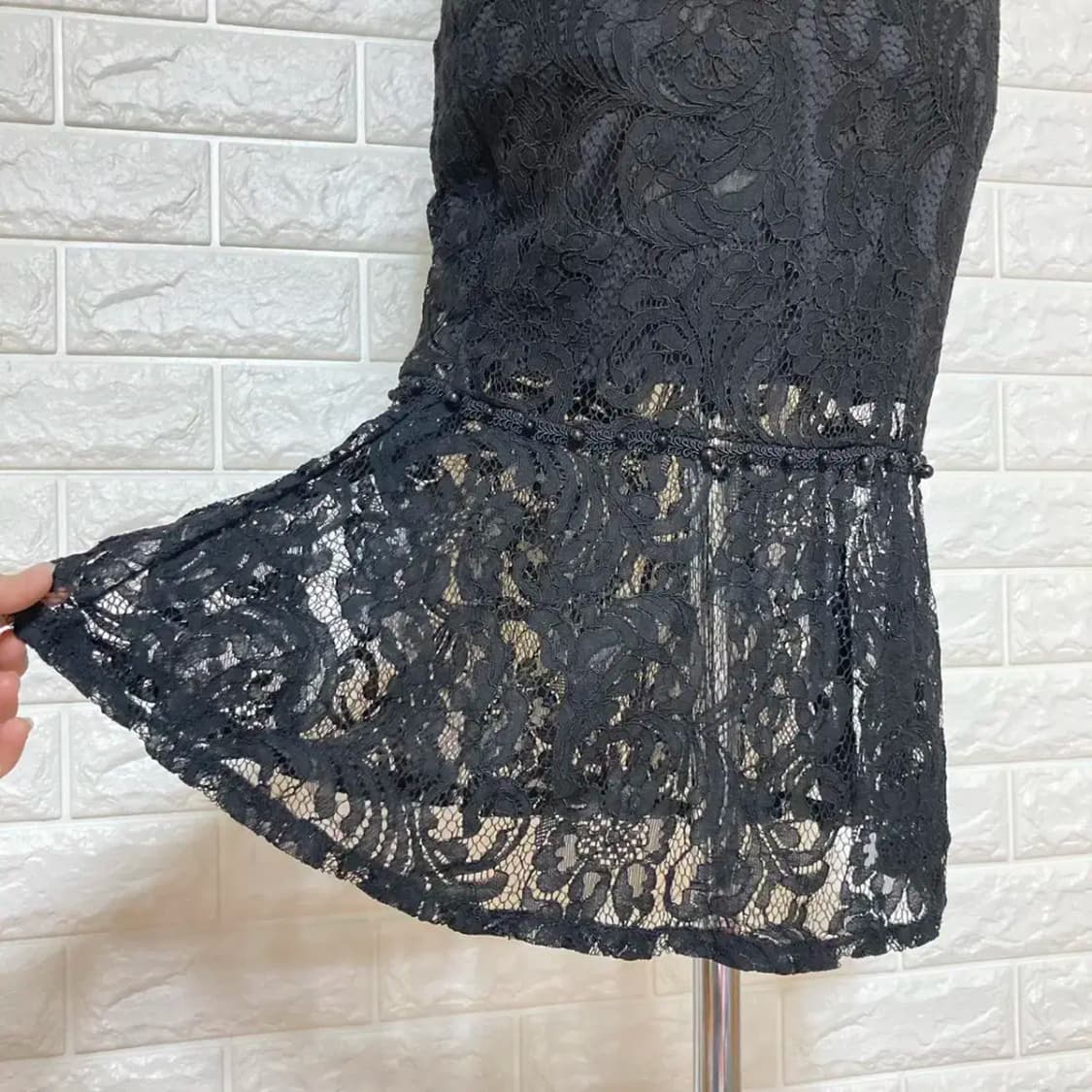 레이스 나시 미디 원피스 상품이미지7