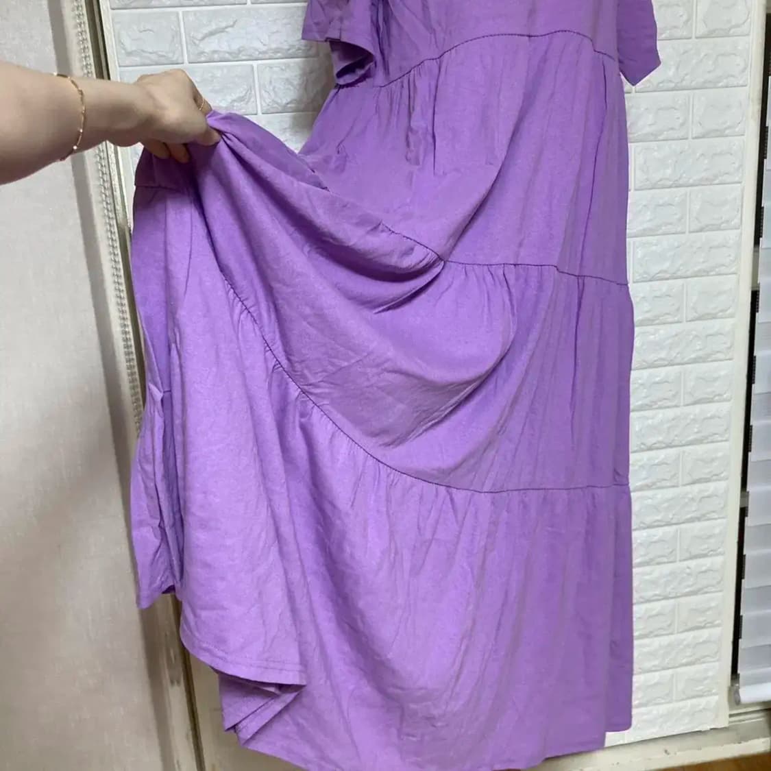 반팔 면 캉캉 롱원피스 상품이미지7