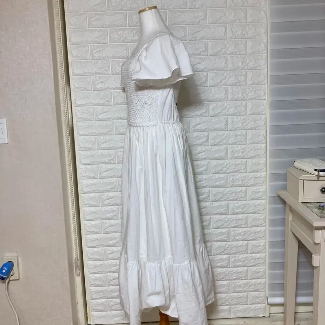 등 파임 롱 원피스 상품이미지2