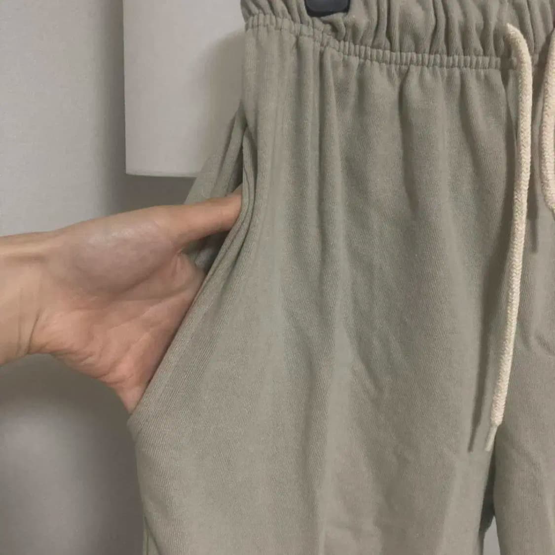 롱 와이드 팬츠 카키(새상품) 상품이미지3