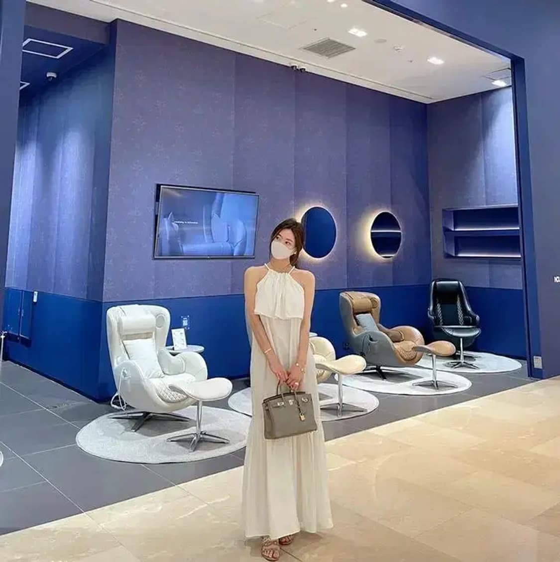 라피네 진주 홀터 롱 맥시 원피스 캉캉 상품이미지4