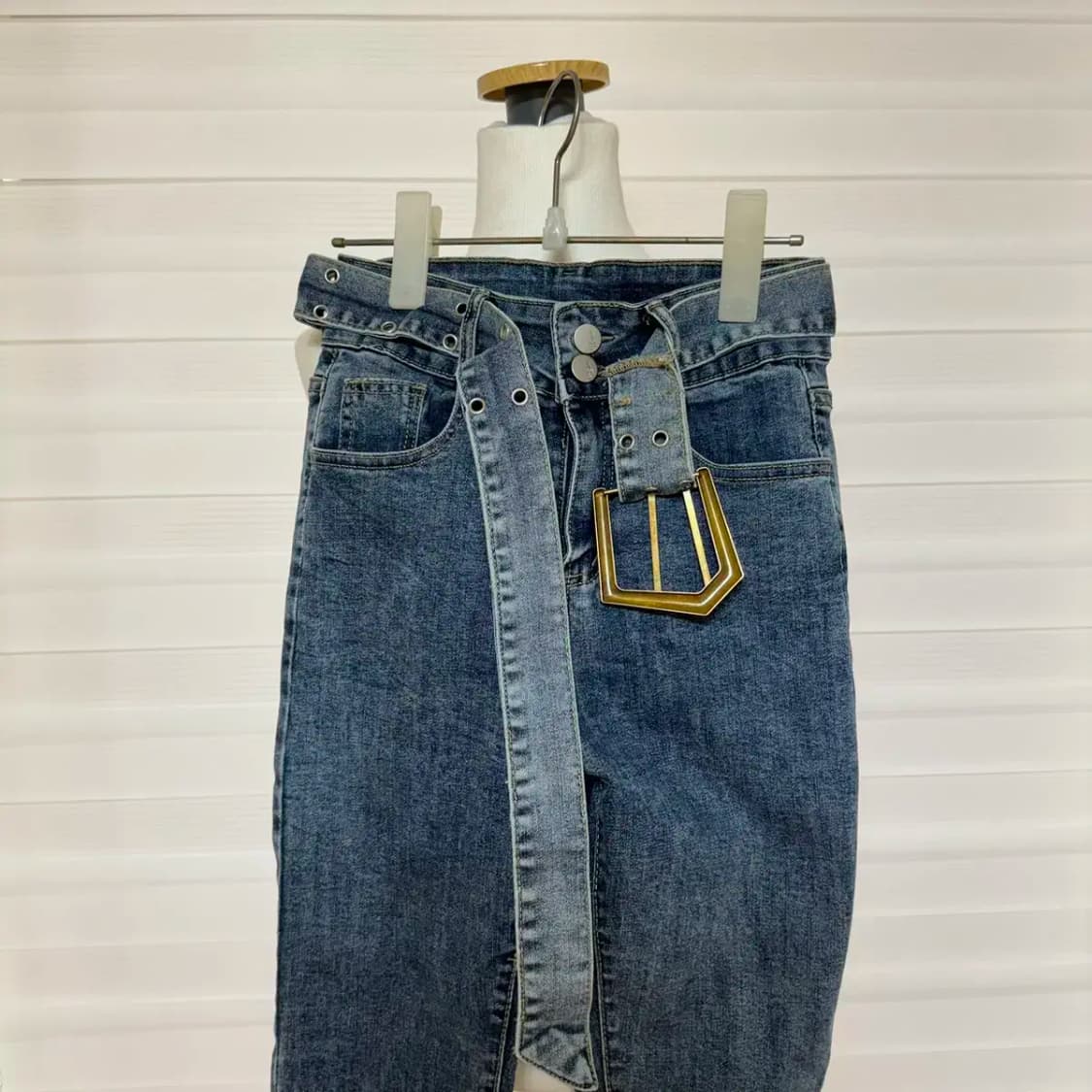 벨트 스키니진 26,s 상품이미지2