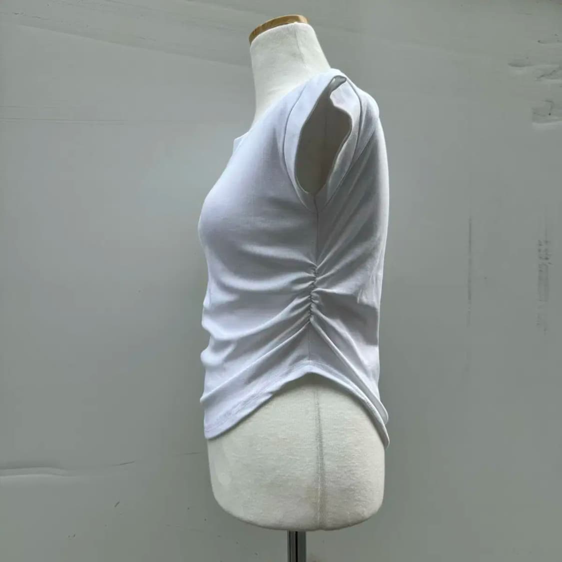 굴림 셔링 반팔 기본티 상품이미지3