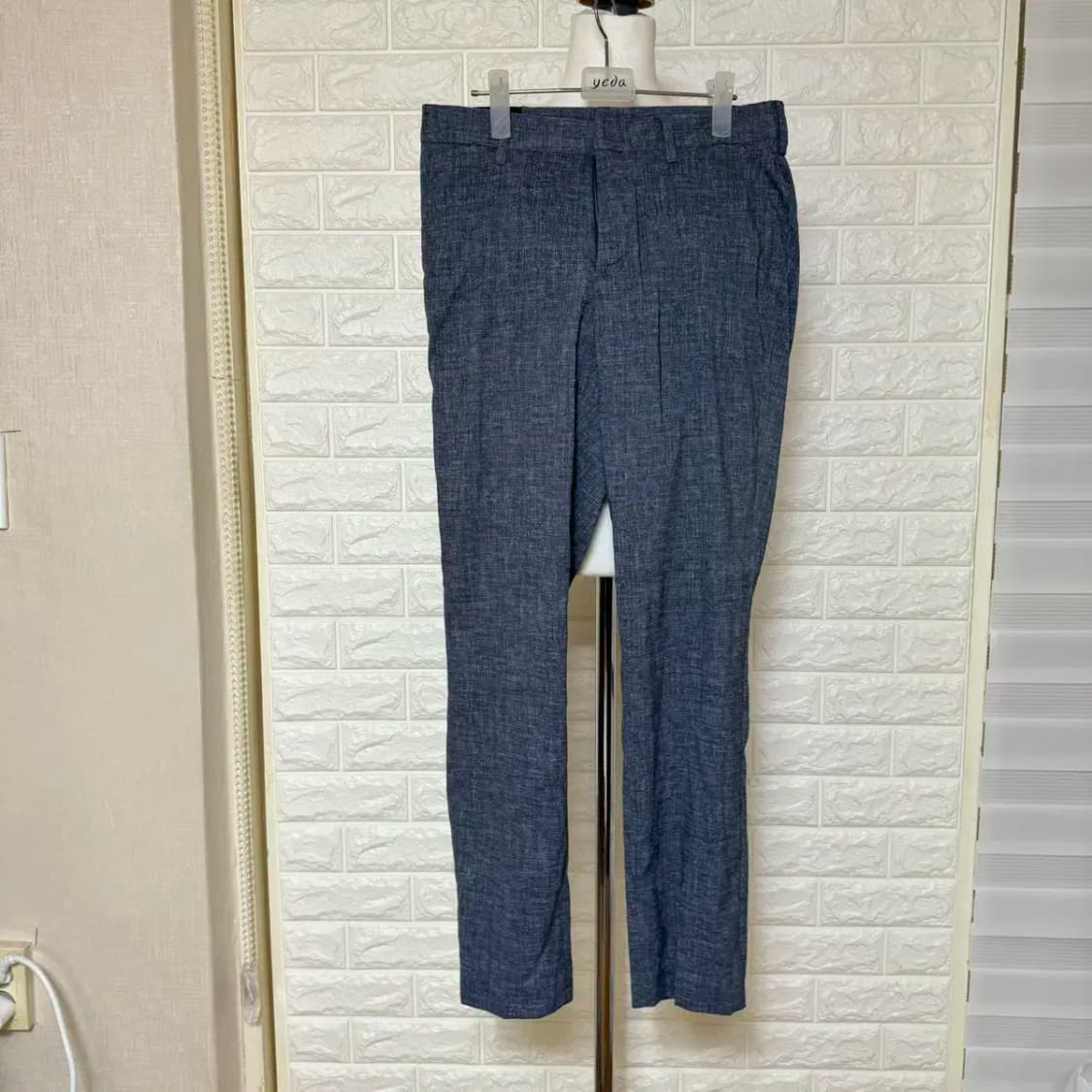 남자옷 남성복 린넨 일자 슬랙스 상품이미지1