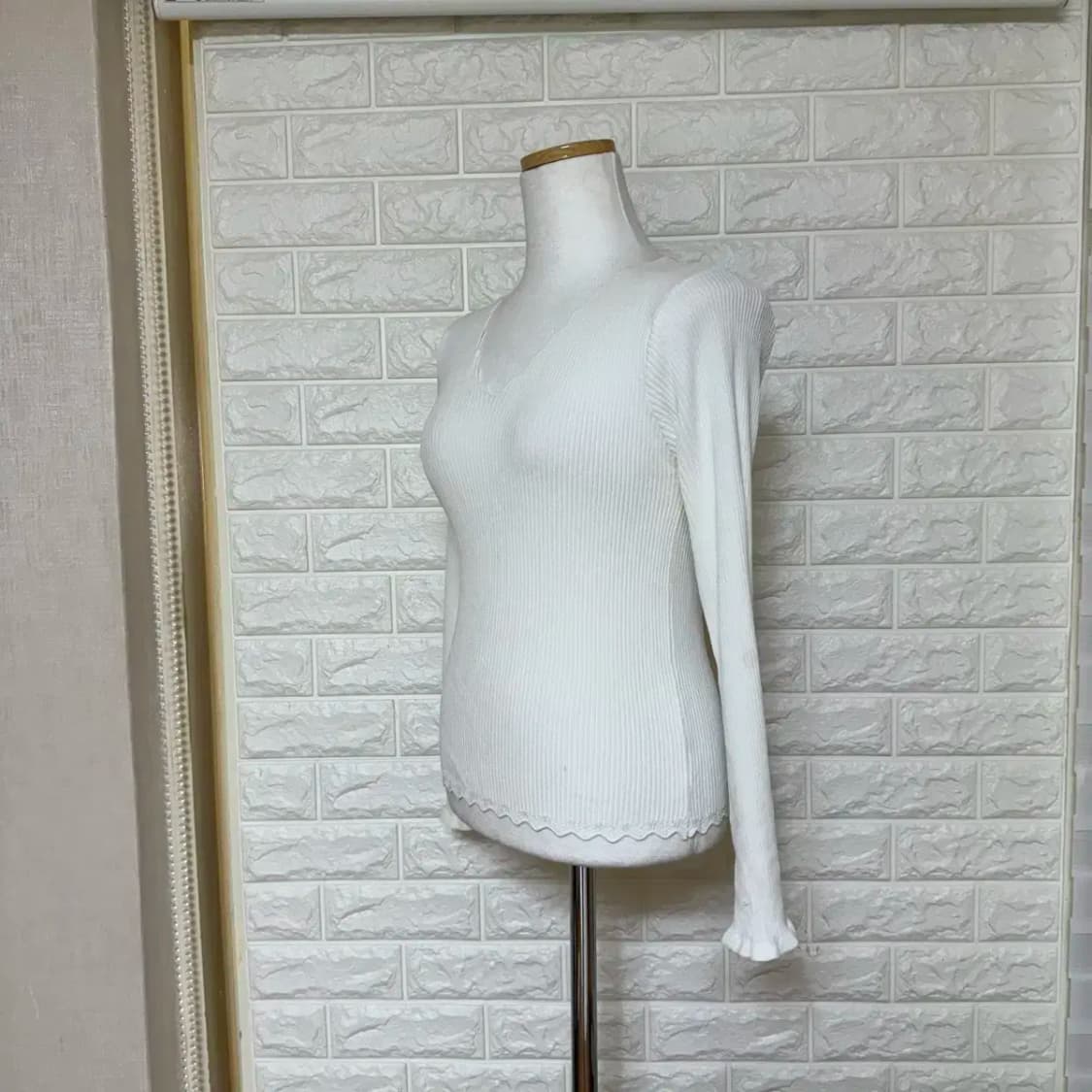 브이넥 골지티 상품이미지2