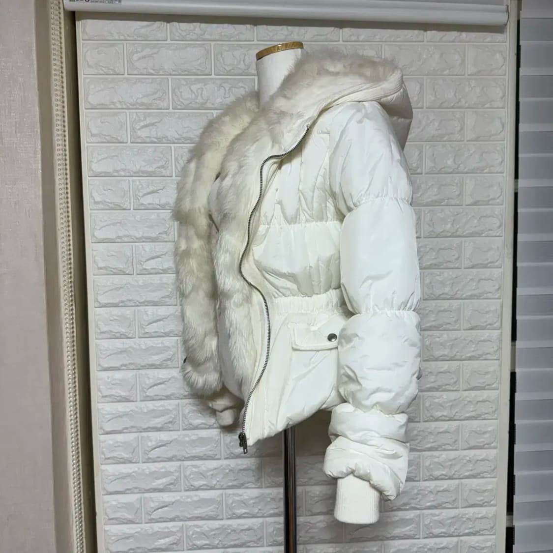 털 누빔 숏 패딩 상품이미지2