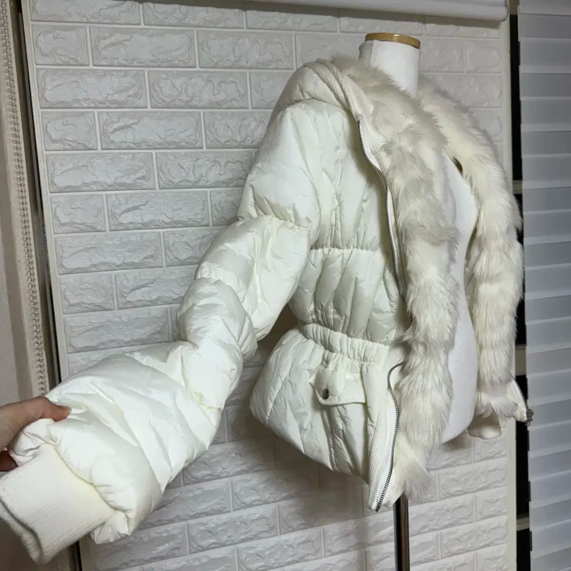 털 누빔 숏 패딩 상품이미지5