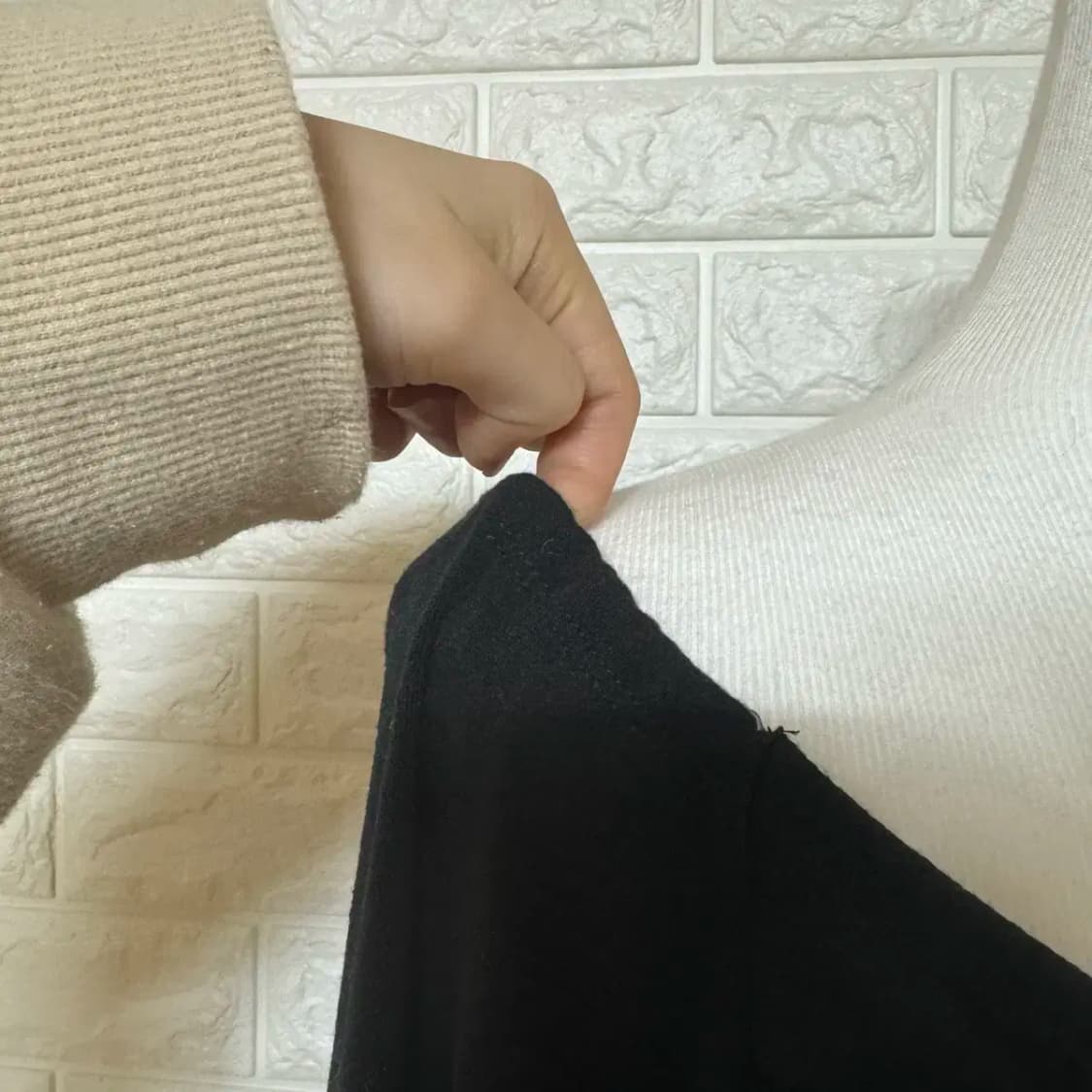 랩 기본 긴팔 티셔츠 소매퍼프 상품이미지7