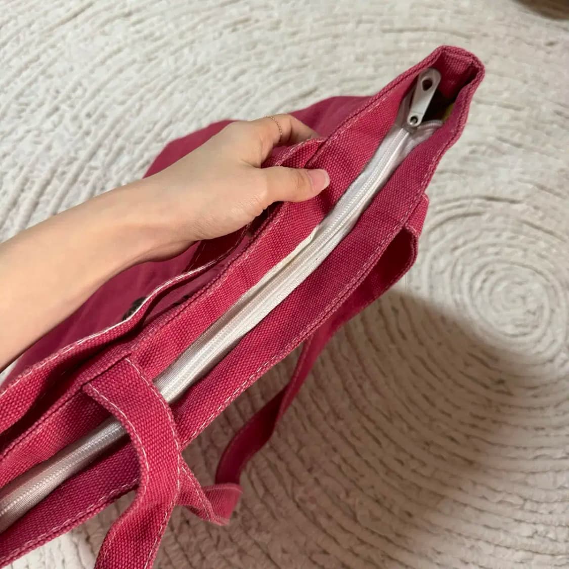 지퍼 에코백 상품이미지2